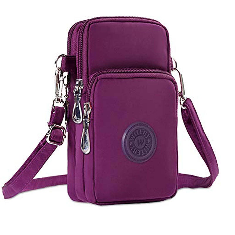 WITERY Small Crossbody Bags for Women - Waterproof Crossboby Purses Mini Shoulder Bag with Adjustable Strap, Nylon Arm Bag Cell Phone Purse Pouch for Travel - Image 1